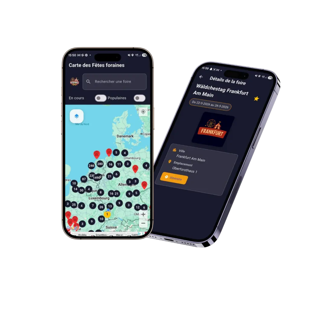 KermisGo sur moblle Apple et Android